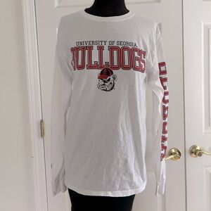 Georgia UGA Bulldogs White Long Sleeve Tee